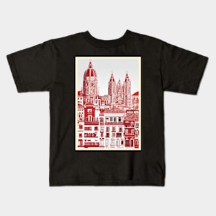 Spain vintage travel tourism 7 Kids T-Shirt